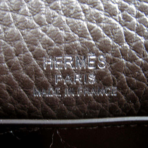 AAA Hermes Kelly 22 CM France Leather Handbag Dark Coffee H008 On Sale